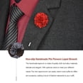 thumbnail image 4 of Qarigey Broches Corsage Lapel Pin hecho a mano Insignias de boda Stick Trajes Decoraciones Hombres Boutonniere Favor Chaquetas Accesorios Accesorios de disfraces tipo 16 Qarigey AP010212-16, 4 of 6