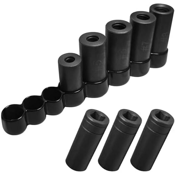 70500 Tap Socket Set, 8-Piece – 1/4" & 3/8" Drive, Fits All MCTI Standard Taps (1/2" & 1/8" NPT, Up to 12mm Metric), Ideal for Socket Wrench Set Use$$Tools & Hardware Other