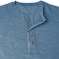 thumbnail image 6 of cfhntfmh Mens T-Shirts Short Sleeve Button Casual Basic Tees Summer Henley Shirts Lightweight Stretch Top Work Clothes(Sky Blue,3X-Large), 6 of 7