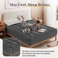 thumbnail image 3 of Vccoem Cooling Mattress Topper Twin XL Gray, Extra Thick Quilted Mattress Pad, Deep Pocket Fit, Breathable Plush Bed Topper, Hypoallergenic, 3 of 11