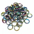 thumbnail image 3 of HOOUN 50pcs 6mm Natural Rainbow Hematite Ring - Anxiety Balance Circulation, 3 of 3