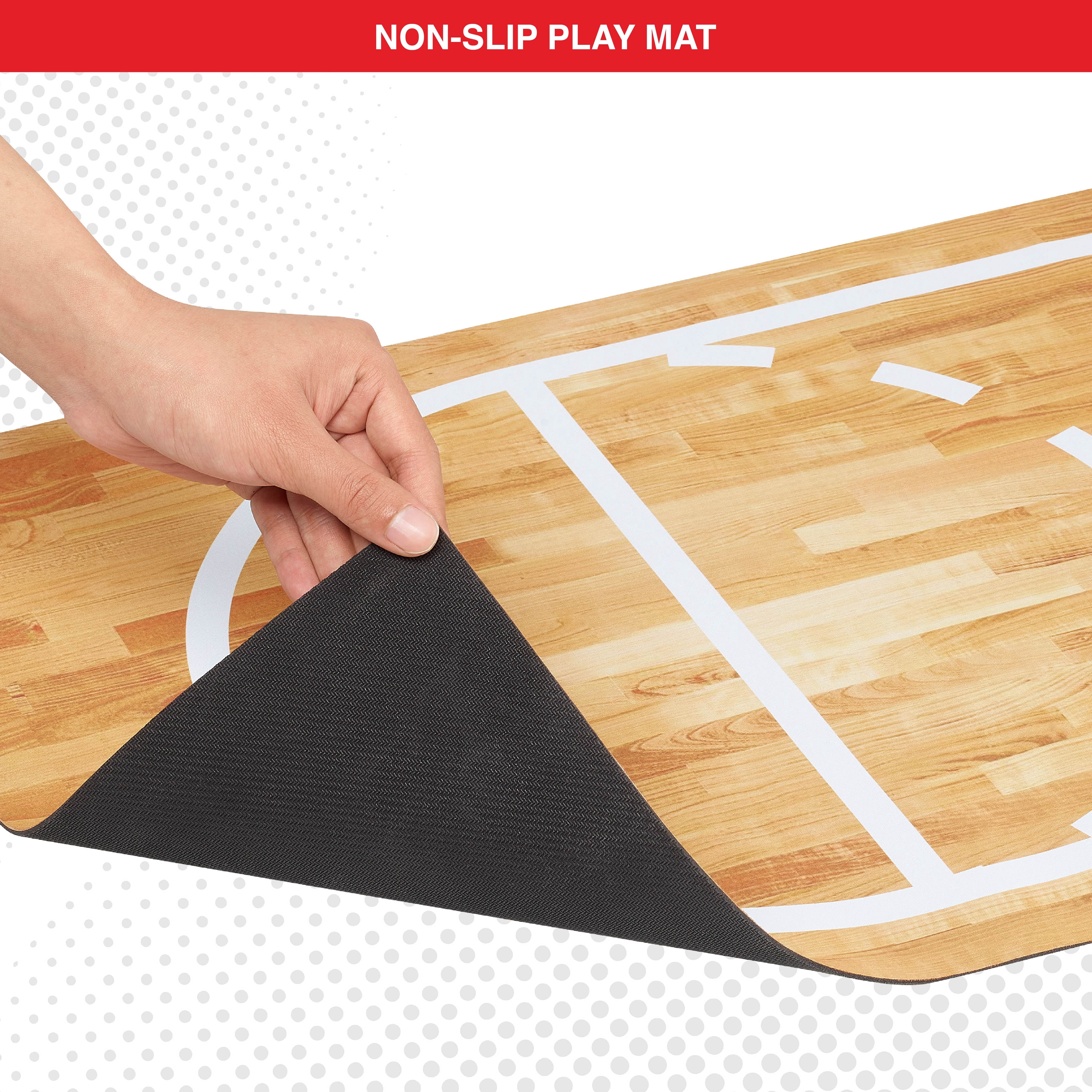 ESPN My First Free Throw Toddler Basketball Court, Includes 3 Mini Basketballs, Ball Rack, Play Mat