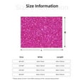 thumbnail image 3 of KLL Rose Red Glitter Print Fleece Throw Blanket, Horizontal Fleece Bedding Cute Soft Blankets Comfy Fleece Flannel Plush Home Decor for Couch & Bed -60"x50", 3 of 9