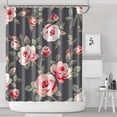 thumbnail image 2 of Waterproof Pioneer Shower Curtain 72x84 Inch Polyester Unique Cute Floral Shower Curtain for Bathroom Hotel Home Decor with 12 Plastic Hooks, 2 of 5