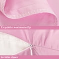 thumbnail image 2 of Kelnaro Satin Body Pillowcase 20x54 Inches, Silky Smooth Hidden Zipper Body Pillow Cover for All Season, Light Pink, 2 of 5