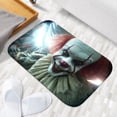 thumbnail image 6 of 1pc Pennywise Absorbent Non-Slip Bathroom Thickened Flannel Rug Decor,Soft,Quick Drying,Suitable For Indoor/outdoor Use,Bathrooms,Bedrooms,Kitchens,Terrace,Laundry Rooms,16"x24", 6 of 9