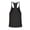 Black#men's y-back bodybuilding stringers, variant on Moxiu Bodybuilding Stringer Tank Tops for Men Quick Dry Athletic Workout T Shirts Y-Back Sleeveless Muscle Gym Fitness Tees Black,M