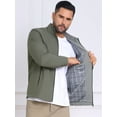thumbnail image 7 of DARING DIVA Lightweight Stand Collar Full Zip Up Golf Bomber Jacket XL Gray, 7 of 7