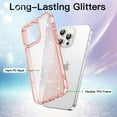 thumbnail image 3 of JETech Glitter Case for iPhone 16 Pro Max 6.9-Inch, Bling Sparkle Shockproof Phone Bumper Cover, Cute Sparkly for Women and Girls (Pink), 3 of 7