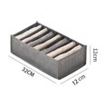 thumbnail image 2 of 4 Pcs Closet Organizer Drawer for Jeans Storage Box Stackable Organizer Closet for Pants Drawer Organizer System (Gray-4) 12*12*32CM, 2 of 3