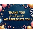 thumbnail image 4 of Balloon Design Thank You Banner Glitter Stars for Appreciation Events Indoor Party Celebration, 4 of 8