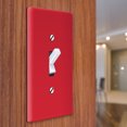 thumbnail image 3 of WIRESTER 1-Gang Toggle Light Switch Wall Plate/Switch Plate Cover, Solid Red, 3 of 6