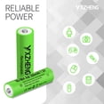 thumbnail image 4 of Baterías recargables YXZHENG AA de 1,2 V Ni-MH 300 mAh, paquete de 8, 4 of 8