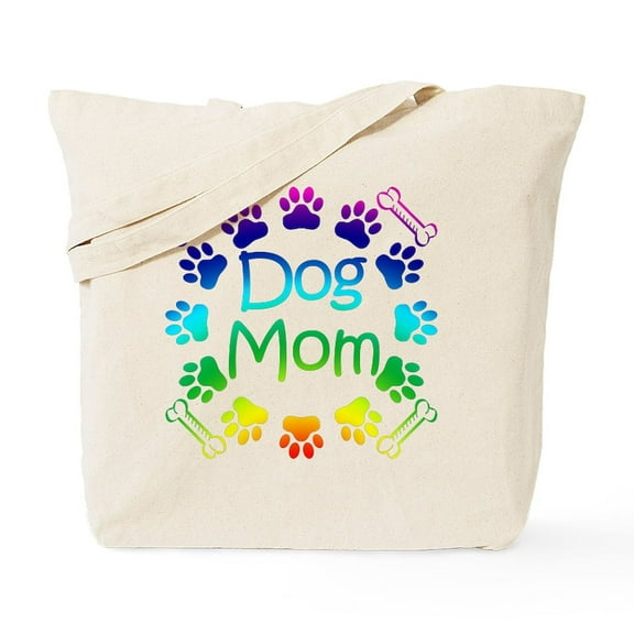 CafePress - Dog Mom Tote Bag - Unisex Canvas Tote Bag, Beige, 1-Piece