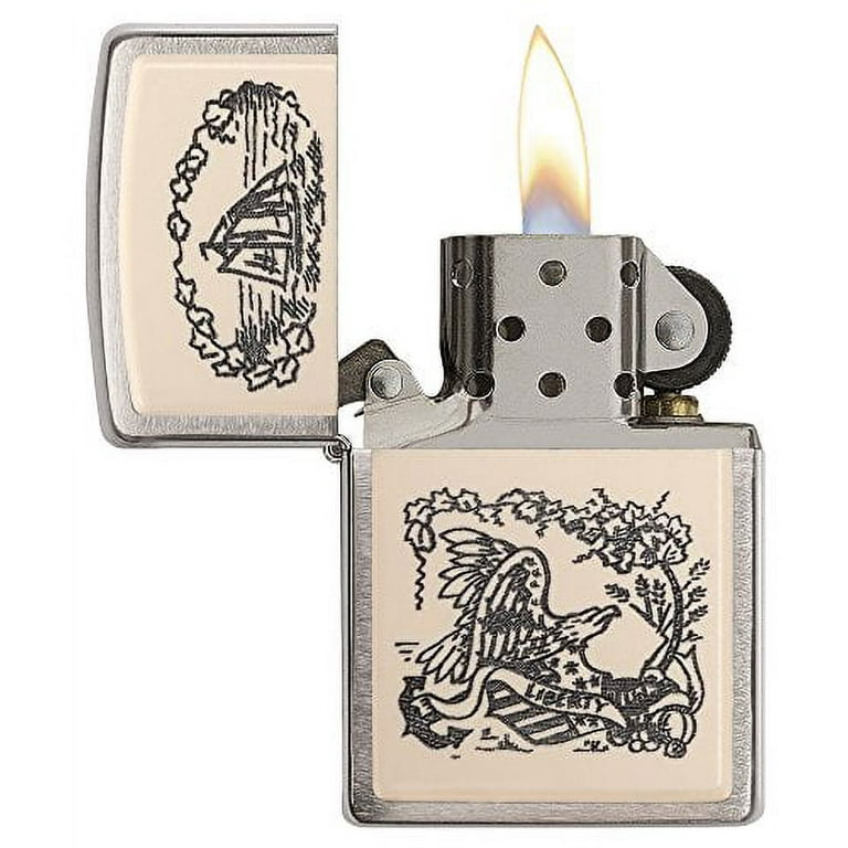 Large Mouth Bass Eco - Ivory Scrimshaw Zippo Lighter