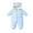 Sky Blue, variant on Esaierr Newborn Baby Jumpsuit Infant Boys Girls Snowsuit Fleece Lined Onesie Outfits Warm Hooded Romper for 3-24 Months
