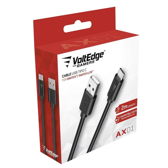 Cargador Tipo C VoltEdge Compatible Con Nintendo Switch