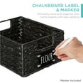 thumbnail image 2 of Best Choice Products Set of 4 12in Woven Water Hyacinth Pantry Baskets w/ Chalkboard Label, Chalk Marker - Black, 2 of 7