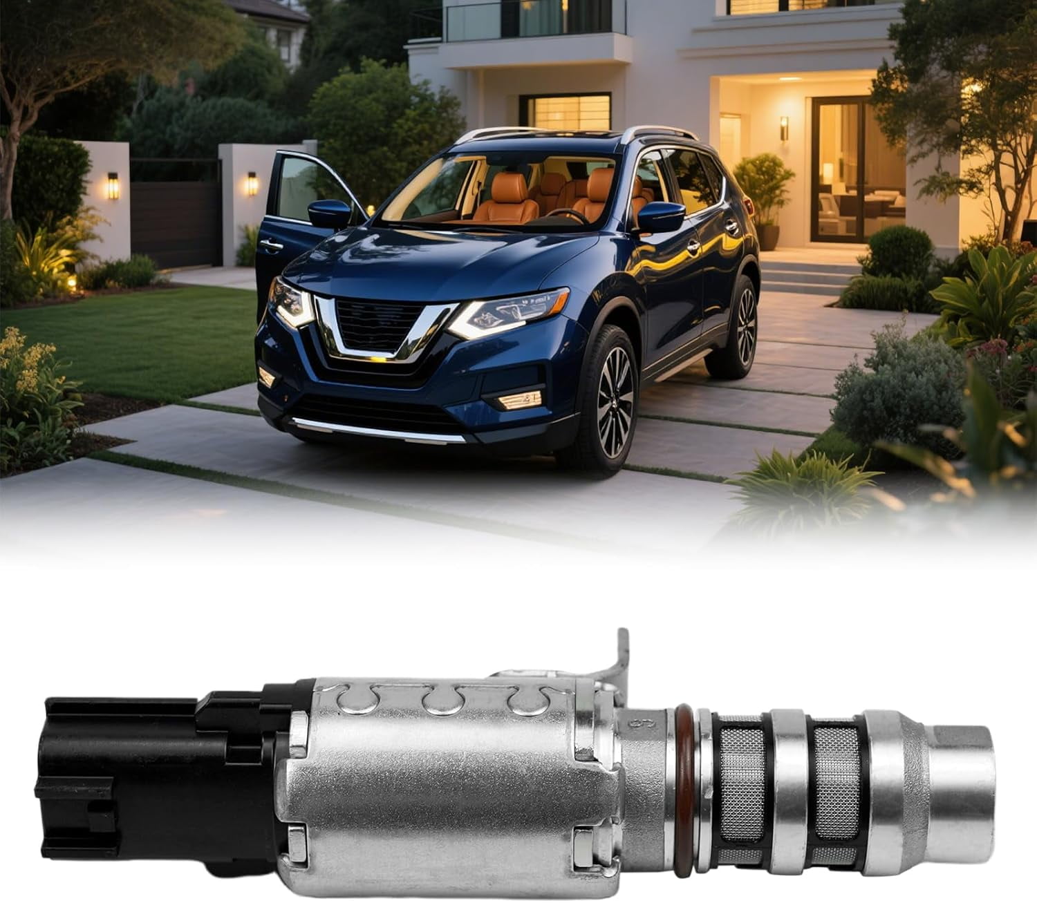 Aniceparthy VVT Solenoid Valve 15031-6RC0A Compatible with Nissan Rogue T33 X Trail 2021-2025 Replacement Variable Valve Timing Solenoid Engine Timing Control Solenoid 150316RC0A