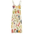 thumbnail image 5 of Various Fruits Design Sleeveless Dress Woman Fashion Long Dresses Women's Summer Suit Dress 2025, 5 of 7