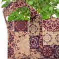 thumbnail image 2 of Moroccan Grow Bags 5-Pack, Ornate Ceramic Tiles, Heavyduty Fabric Pots with Handles for Plants, 2 Sizes, Pale Orange Dark Blue, by Ambesonne, 2 of 3
