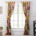 thumbnail image 6 of Greenland Home Fashions Antique Chic 100% Cotton Authentic Patchwork Tab Top Panels, 42" W x 84" L each, Set of 2, 6 of 6