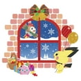 thumbnail image 2 of Women's Pokemon Christmas Window  Graphic Tee White Small, 2 of 4