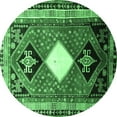 thumbnail image 1 of Ahgly Company Indoor Round Persian Emerald Green Traditional Area Rugs, 7' Round, 1 of 4