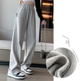 thumbnail image 3 of Pantalones palazzo de pierna ancha con cordón en la cintura para mujer de verano, 3 of 6