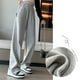 thumbnail image 3 of Pantalones palazzo de pierna ancha con cordón en la cintura para mujer de verano, 3 of 6