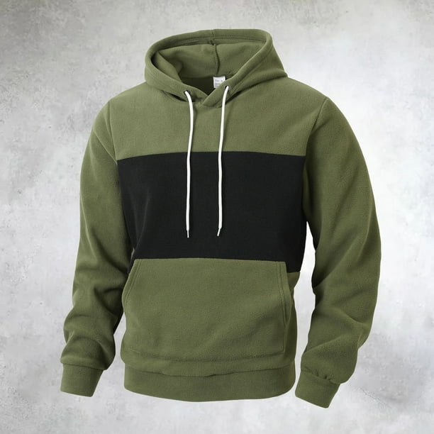 MHFRRA Sudadera con Capucha de Color para Otoño E Invierno, Moderna, Informal, Cómoda y Suave para Uso Diario Verde
