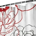 thumbnail image 4 of Butterfly Garden Shower Curtain - Delicate Wings and Blooming Flowers, 36x72 Inches, 4 of 5