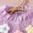 thumbnail image 2 of Shadoumai Little Girls Summer Clothes Set Girls 2-Piece Outfit Casual T-Shirt + Shorts Size 6-12 Years, 2 of 7