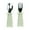D, variant on Stainless Steel Fork Spoon Set With Silicone Handle Tableware For Kitchen Dining Camping Travel Picnic BBQ Party round Plate Mat Dining Table round Set for 4 Dinning Table Runner Set Plate Mates