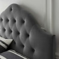 thumbnail image 7 of Modway Sovereign Full Diamond Tufted Performance Velvet Headboard in Gray, 7 of 7