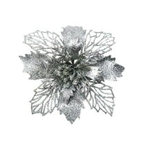 Cheapark 5Pcs Christmas Simulation Flower Ornaments - Realistic Design Decorations for Christmas Tree Holiday Home Accents