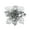 Silver, variant on LKWLPD Simulated Christmas Decorations 5 Pcs 9In Glitter Christmas Flowers Blue Poinsettia Artificial Flower Christmas Tree Flowers Wreath Tree Ornaments