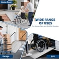 thumbnail image 6 of Portable Folding Aluminum Wheelchair Ramp with Gloves, Non-Slip, ADA Compliant Mobility Aid for Home Steps, Doorways, Curbs, Stairs, Vehicles, Threshold Ramp for Scooters, 6 of 17
