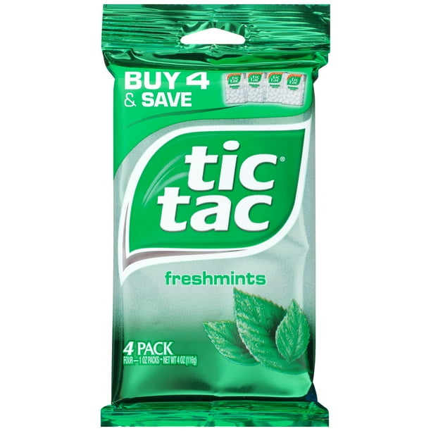 4 Pack Tic Tac Fresh Mint 4 Ct Walmart Com Walmart Com