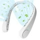 thumbnail image 1 of Naiovety Mini ventilador colgante para el cuello, 5W, recargable por USB, 3 velocidades, ventilador de refrigeración ajustable, enfriador de aire de Electrodomésticos Blanco Naiovety HA006450-01B, 1 of 6