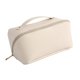 thumbnail image 1 of Neceser de viaje portátil, neceser de viaje impermeable con cremallera, estuche organizador, bolso de cuero PU y divisor, para niñas blanco BLESIY neceser colgante, 1 of 8