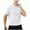 White, variant on Ashirexll Short Sleeve Hoodies for Men, Mens Shirts, Summer Comfortable Shirts for Outdoor Running Fitness Short Sleeve Elastic Drawstring Hooded Tops