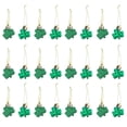 thumbnail image 1 of Colgante de decoración verde con tréboles para el día de San Patricio, delicado adorno colgante, 24 unidades, 1 of 6