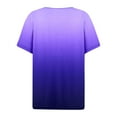thumbnail image 5 of Summer Tops for Women Swim Tops Casual Women Summer Top Small Blank Athletic Shirts Spandex Long Sleeve Shirt Swim Tees Large Shirt for Striped Tee Tee Shirts Purple XL, 5 of 5