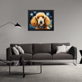 thumbnail image 3 of Stephen Chambers 24x20 Black Modern Wood Framed Wall Art Titled - Poodle 7, 3 of 6