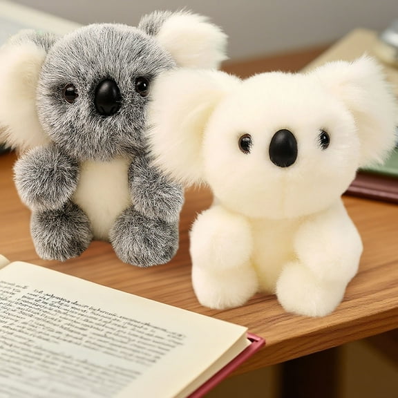 Relief Koala Breathing Stuffed T-oy, Plush Doll for K-ids Cute Koala Bear Cushion Plush T-oy Stuffed Koala T-oy Gift for Birthday Ba-by Shower Party Decoration for 3 4 5 6 7 K-ids Gifts,White
