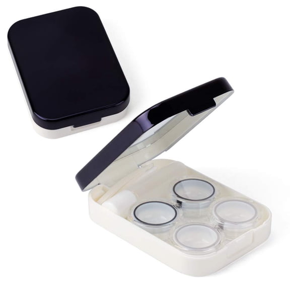 Estuche para lentes de contacto ofone, kit de viaje de 2 piezas con herramientas
