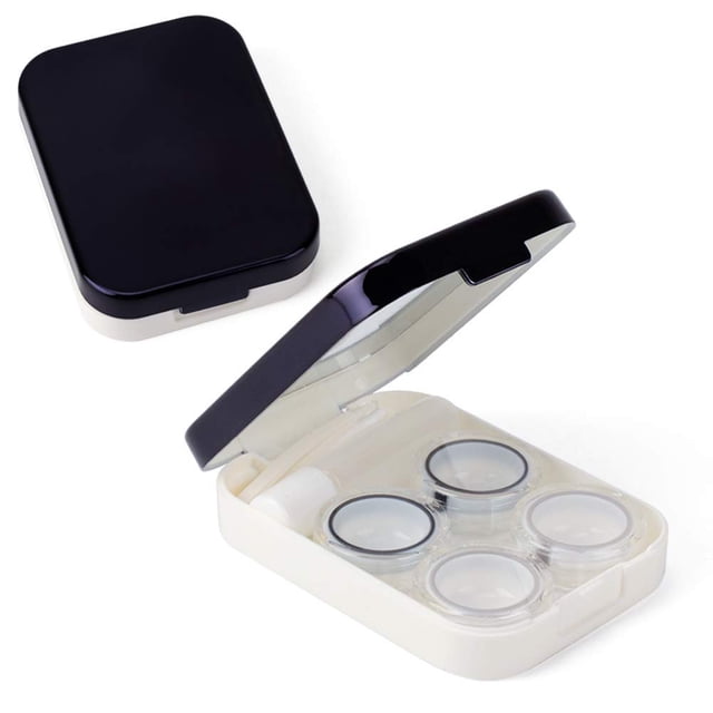Estuche para lentes de contacto ofone, kit de viaje de 2 piezas con herramientas