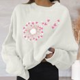 thumbnail image 2 of Gibobby Sudaderas para Mujer Sudadera con cuello redondo para mujer atlético Y-2K(Blanco,XG), 2 of 4