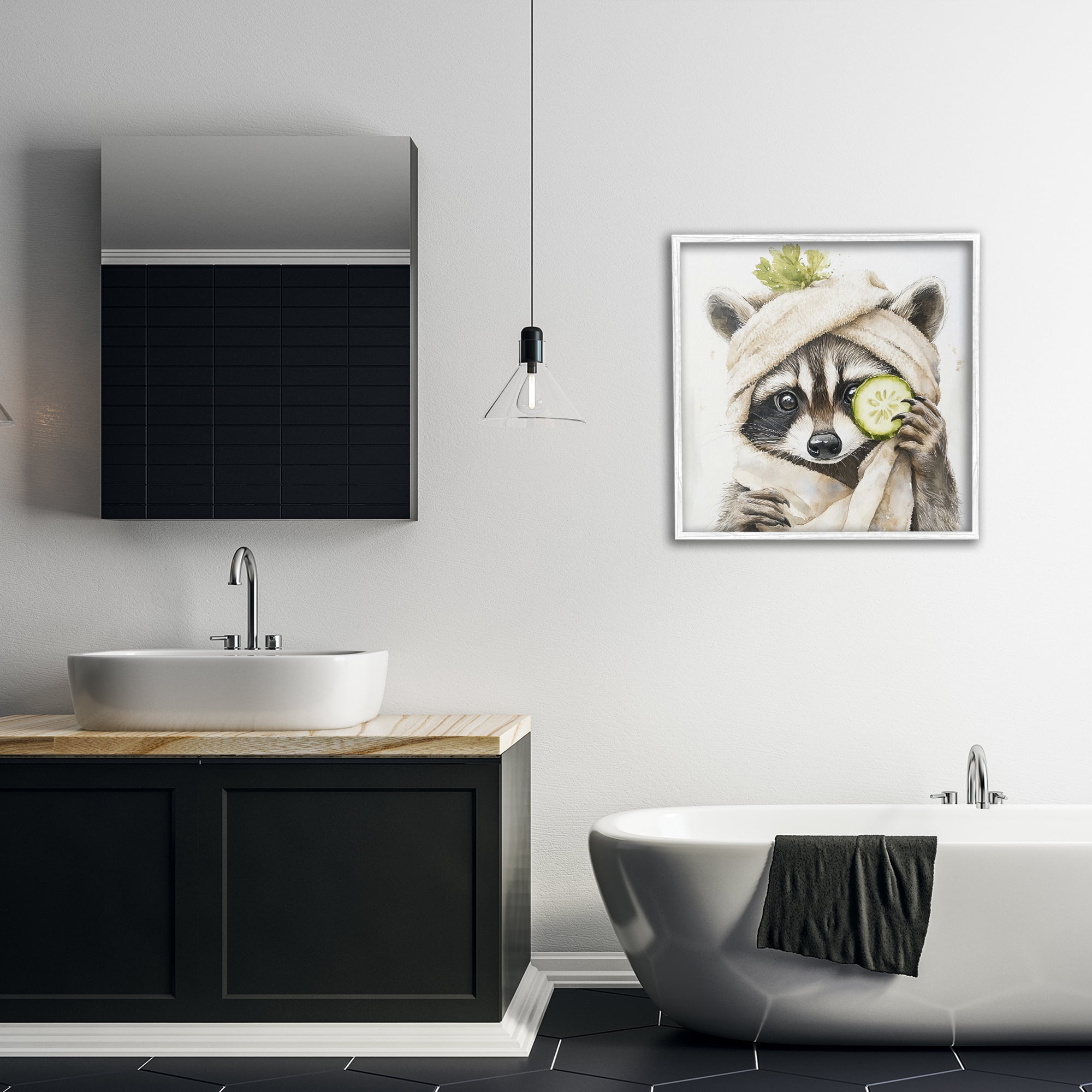 Stupell Industries Time To Depuff Self Care White Framed Giclee Art, design by Tina LeCour